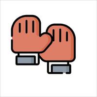 A pair of gloves on a white background vector