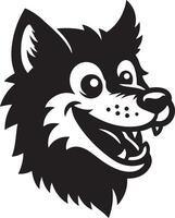 Wolf Head Silhouette in Clean Style for Branding and Design vector