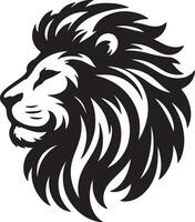 Simple Lion Head Silhouette Style Ideal for Logo and Branding Projects vector