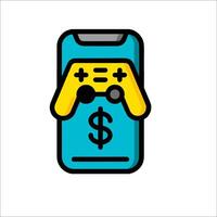 A game controller with a dollar sign on it vector