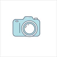A camera icon on a white background vector