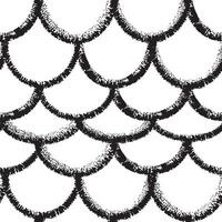 Snake skin seamless pattern. Arch geometric ornament. Reptile texture. Hand drawn black and white geometric texture. Modern print for textile, fabric, wallpaper, wrapping, scrapbook and packaging vector