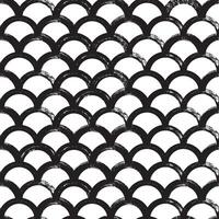 Snake skin seamless pattern. Arch geometric ornament. Reptile texture. Hand drawn black and white geometric texture. Modern print for textile, fabric, wallpaper, wrapping, scrapbook and packaging vector
