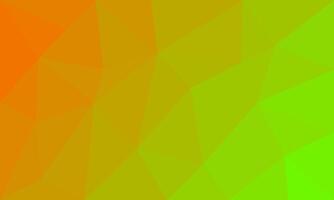Abstract orange and green gradient texture background. Modern creative space surface element. Geometric polygon pattern element vector