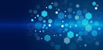 Abstract technology futuristic blue background editable vector