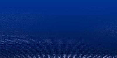 Blue abstract technology pixel background. Science network business concept in futuristic style. vector