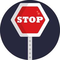 Stop sign illustration design vector