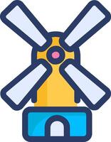 Windmill illustration design vector
