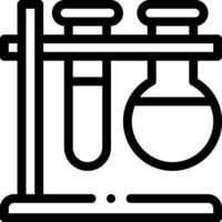 A black and white illustration of a laboratory vector