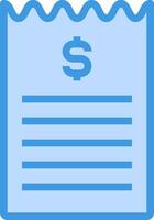 A blue note with a dollar sign on it vector