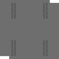 A gray square with two lines on it vector