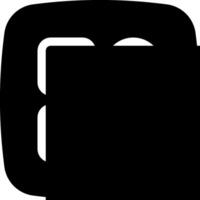 A black and white square with a white square in the middle vector