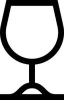 A glass of wine on a white background vector
