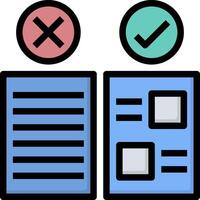 Two boxes with check marks and a check mark vector