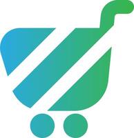 The shopping cart icon vector