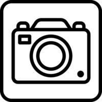 A camera icon on a white background vector
