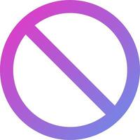 No sign icon on white background vector