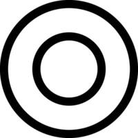 A circle with a black outline on a white background vector