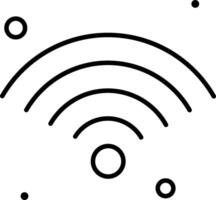 A wifi symbol on a white background vector