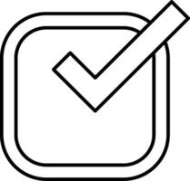 Check mark icon on a white background vector