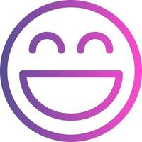 A smiley face with a purple and pink background vector