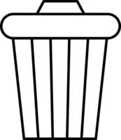 Trash can icon on a white background vector