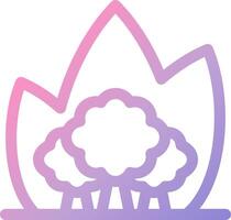 A pink and purple logo with a tree in the middle vector