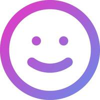 A smiley face with a purple and pink circle vector
