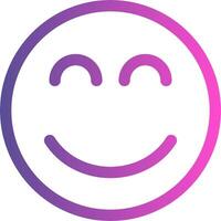 A smiley face with a purple and pink background vector