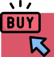 Buy button icon vector
