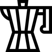 A black and white image of a coffee maker vector