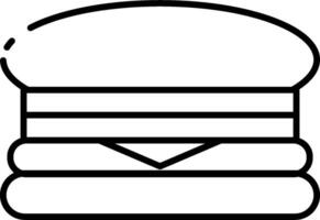 A hamburger icon on a white background vector