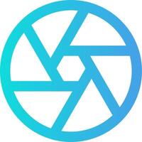 The logo for the camera lens vector