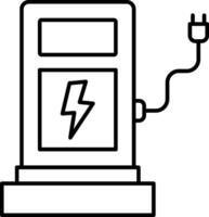 Electricity charging station icon vector