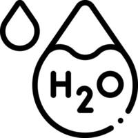 A black and white logo with the word h2o vector