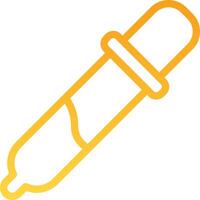 A syringe with a needle on it vector