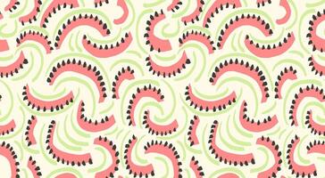 Contemporary colorful seamless pattern with abstract organic shapes. hand drawn sketch unique irregular semicircular forms print. Plain background ornament. vector