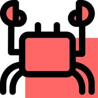 A crab icon on a white background vector
