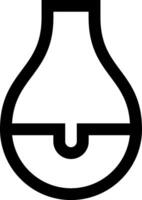 A black and white image of a flask vector