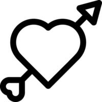 A heart with an arrow in it vector