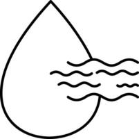 Water drop icon coloring pages vector