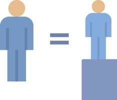 A person standing on a ladder and another standing on a step vector