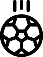 A soccer ball with three lines on it vector