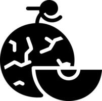 A black and white icon of a bomb with a hole in it vector