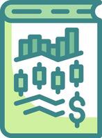 A book with a dollar sign on it vector