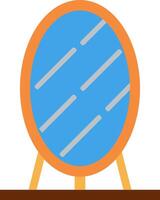 A mirror on a stand vector