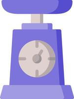 A scale with a clock on it vector