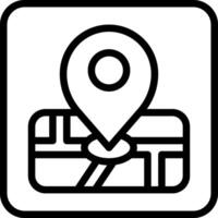 A location icon with a map pointer vector