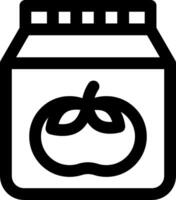 A jar of peanut butter icon vector