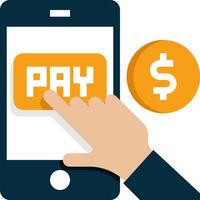 Paypal mobile app vector